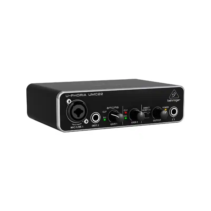 Oferta Especial BEHRINGER UPHORIA UMC22 Interface de sonido USB 2.0.