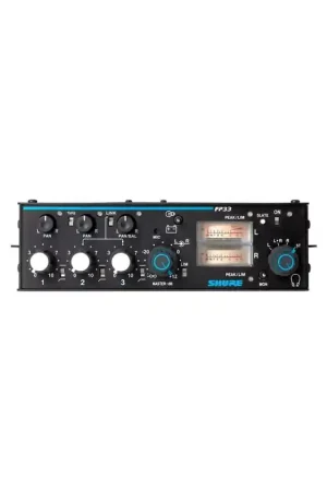 SHURE FP 33 Mezclador de audio estéreo con 3 entradasy 2 salidas Descuento