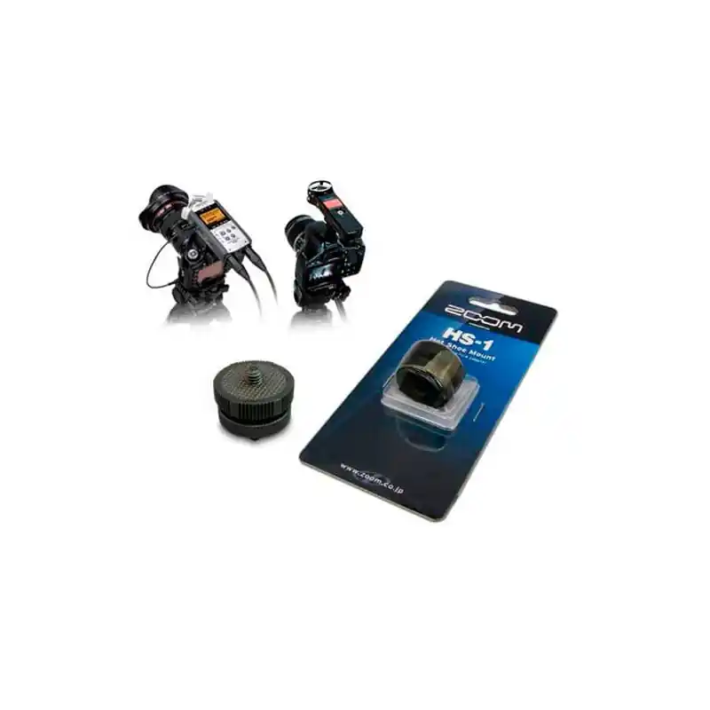 Ordenar Ahora Mismo ZOOM HS-1 Accesorio Hot Shoe Mount para grabadores sobre cámara.