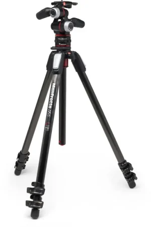 Compra Hoy Comprar Manfrotto Kit trípode 055 Con rótula 3-Way y sistema liberación rápida | Carbono al mejor precio