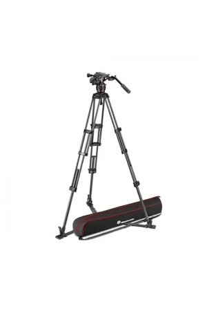 Precio De Oferta Comprar Manfrotto Kit video con trípode carbono Twin + rótula Nitrotech 608 al mejor precio