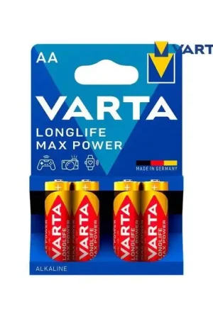 Pago Seguro Comprar 1x4 Varta Longlife Max Power Mignon AA LR06 al mejor precio