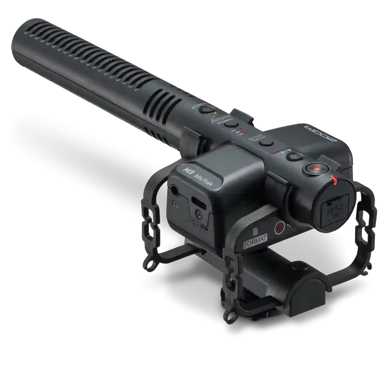 Zoom M3 MicTrak | Micrófono shotgun 32-bit para grabación profesional Precio Económico
