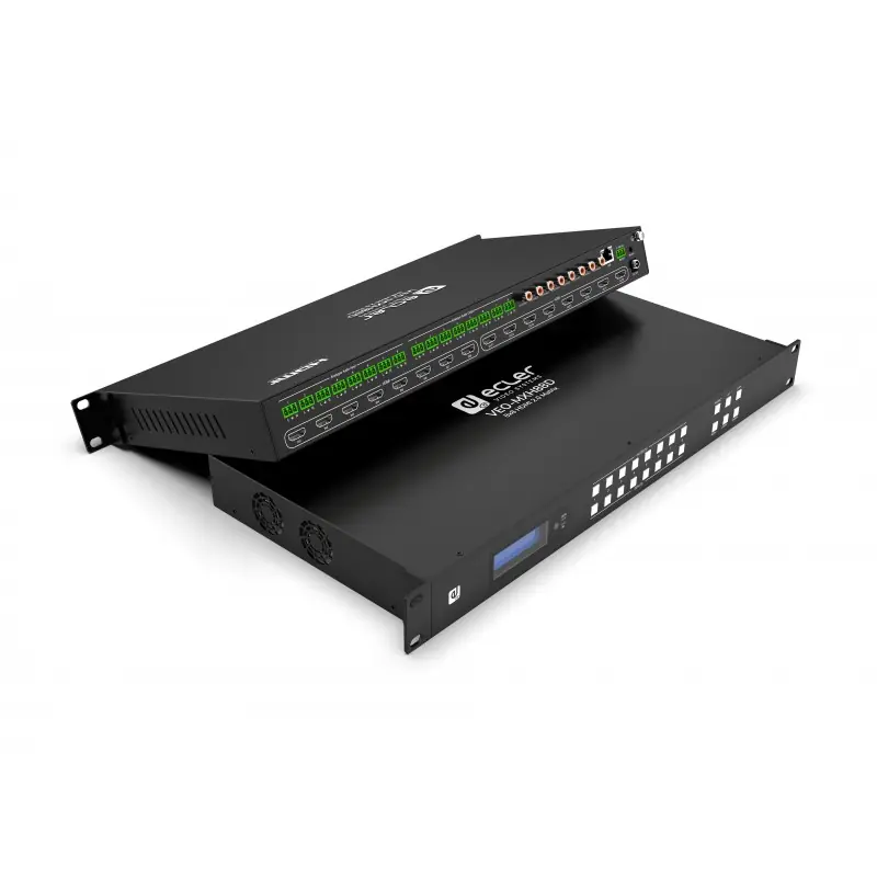 Comprar Ecler VEO-MXH88D Matriz HDMI 2.0 8x8 18Gbps con Desembebedor de Audio y Pantalla al mejor precio Última Versión