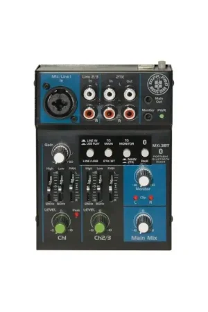 Comprar Topp Pro MXI3BT Mezclador de 3 canales con USB y receptor de Bluetooth integrado al mejor precio Directo De Fábrica