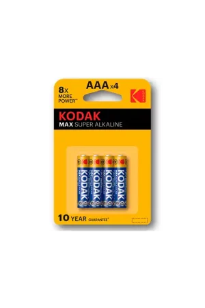 Comprar Kodak Max LR03 Pilas Alcalinas AAA x4 al mejor precio Liquidación