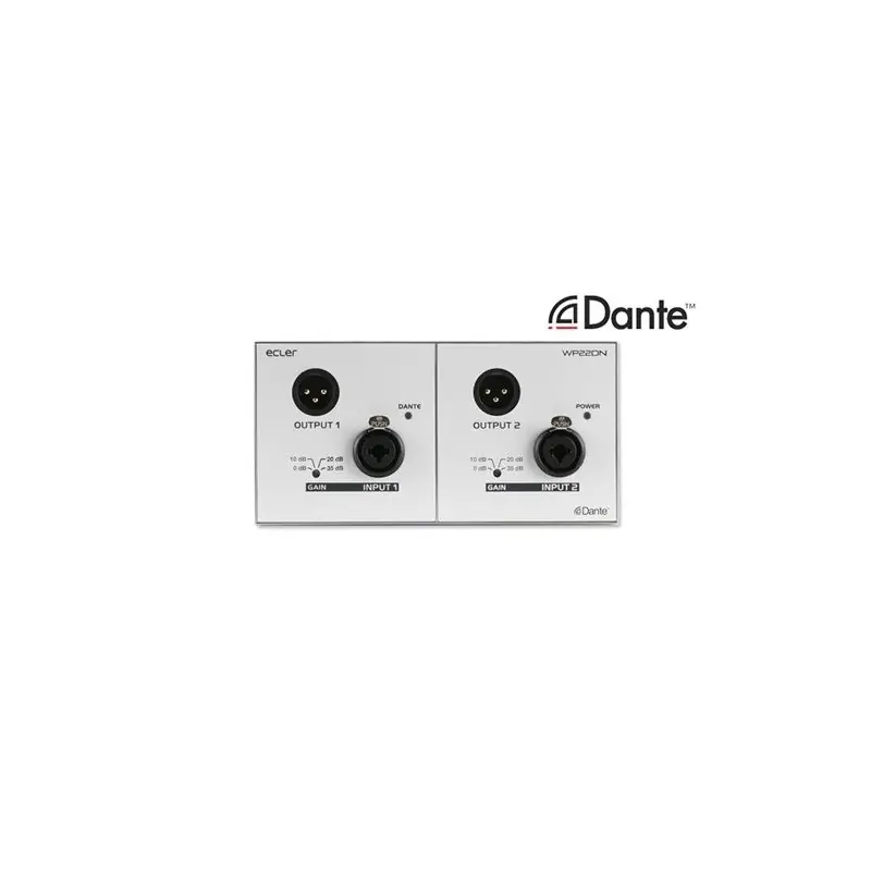 Comprar Ecler WP22DN Interfaz de panel de pared de audio digital Dante™ al mejor precio Gran Oferta