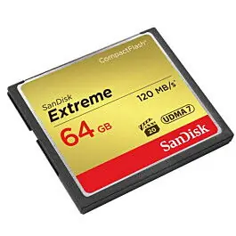 Directo De Fábrica SANDISK TARJETA CF EXTREME-64GB-120MB/S / 85MB/S