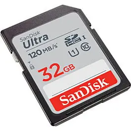 SANDISK TARJETA ULTRA SDHC 32GB 120MB/s Solo Por Tiempo Limitado