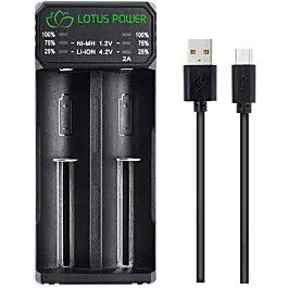 LOTUS CARGADOR 21700 Ni-MH/Ni-Cd AA Entrega Rápida