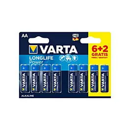 VARTA PILA ALCALINA AA LR6 LONGLIFE POWER 6+2 Última Oportunidad