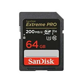Directo De Fábrica SANDISK TARJETA EXTREME PRO SDXC UHS-I 64GB-200MB/s
