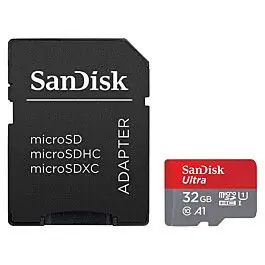SANDISK TARJETA ULTRA MICRO SDHC UHS-I 32GB-120MB/s + ADAPTADOR Últimas Unidades