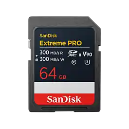 Disponible Ahora SANDISK EXTREME PRO 8K V90 SDXC UHS-Il 300MB/S 64GB TARJETA SD