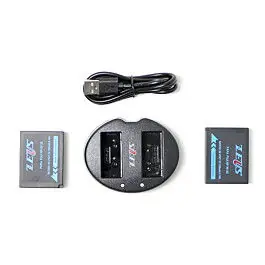 ZEUS CARGADOR DUAL FUJI +2 BATERIAS NP-W126S Barato