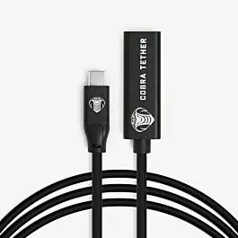 Más Vendido COBRA TETHER CABLE USB-C A USB-C HEMBRA 5M NEGRO