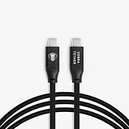 Oferta Especial Cobra Tether cable USB-C a USB-C ángulo recto 5m negro