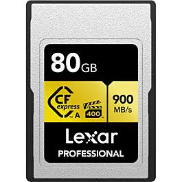 LEXAR CFEXPRESS PRO GOLD 80GB R900/W800MB/s TYPE A TARJETA MEMORIA Mejor Precio