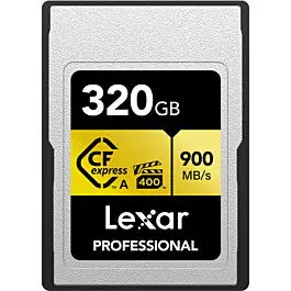 LEXAR CFEXPRESS PRO GOLD 320GB R900/RW800MB/s TYPE A TARJETA MEMORIA Popular