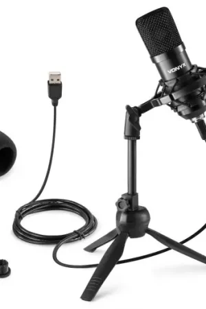 Oferta Flash Vonyx CM300B Micrófono de estudio USB Negro 173506