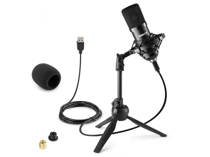 Oferta Flash Vonyx CM300B Micrófono de estudio USB Negro 173506