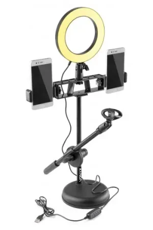 Pago Seguro Vonyx RL20 Luz circular + Soporte sobremesa 188221