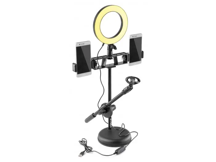 Pago Seguro Vonyx RL20 Luz circular + Soporte sobremesa 188221