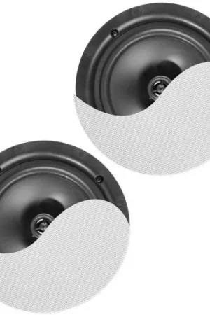 Power Dynamics NCBT5 Conjunto altavoces de techo de bajo perfil amplificados BT 5.25" Blanco 952630 Popular