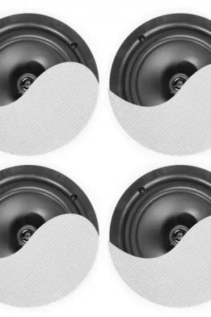 Power Dynamics NCBT604 Conjunto altavoces de techo de bajo perfil amplificados BT 6.5" Blanco 952640 Compra Hoy