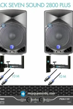 Última Versión Pack de sonido SEVEN SOUND 2800 PLUS - Pack con 2800w de potencia maxima