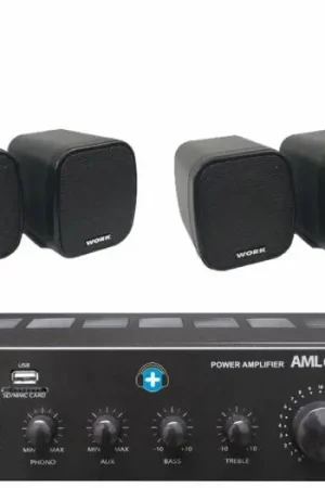 Pack Tienda 10040 - Hilo musical con altavoces en Color Negro Última Oportunidad