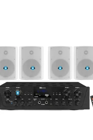 Mejor Precio EQUIPO DE SONIDO VENICE 6 HILO MUSICAL 4 ZONAS Blanco - 4 altavoces 6,5 pulgadas