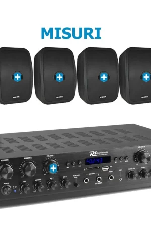 EQUIPO DE SONIDO MISURI 60 BLACK HILO MUSICAL 6 ZONAS - 6 altavoces 8 pulgadas Envío Exprés