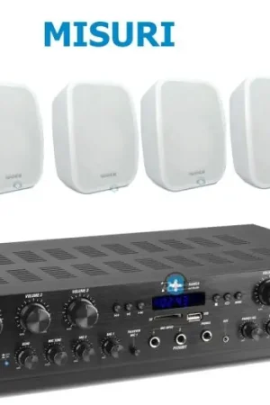 EQUIPO DE SONIDO MISURI 60 WHITE HILO MUSICAL 6 ZONAS - 6 altavoces 8 pulgadas Descuento