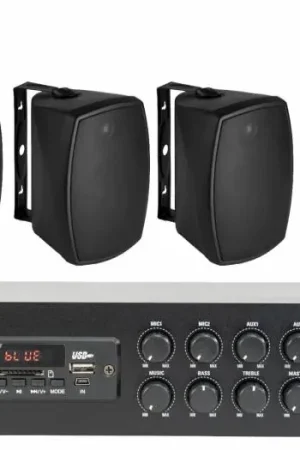 A Buen Precio EQUIPO DE SONIDO COOPERBLACK 100v HILO MUSICAL- 4 altavoces 6.5 pulgadas