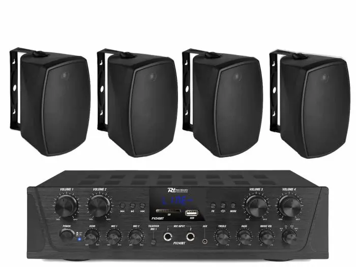 Súper Precio EQUIPO DE SONIDO COOPER Black HILO MUSICAL 4 ZONAS - 4 altavoces 6.5 pulgadas
