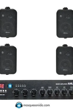 Envío Exprés Equipo de sonido Tienda 535- Altavoces Color Negro