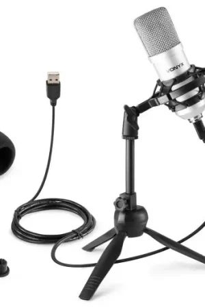 Disponible Ahora Vonyx CM300S Micrófono de estudio USB Plata 173508