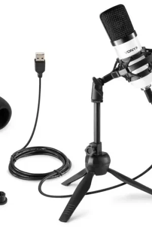 A Buen Precio Vonyx CM300W Micrófono de estudio USB Blanco 173510