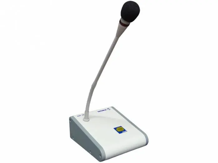 Precio Bajo WORK Pro DM 1N Micrófono de condensador con base y avisos.