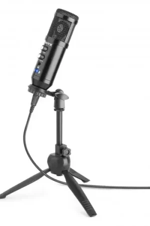 Vonyx CM320B Micrófono estudio USB Negro con Echo 173550 Liquidación