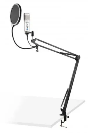 Vonyx CMS320S Kit de micrófono estudio USB Titanio con Echo 173558 Últimas Unidades