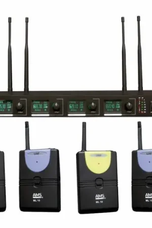 AMS MU 404 + ML 104 Sistema inalámbrico UHF de 4 canales Últimas Unidades