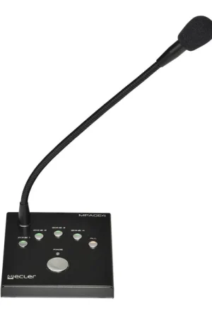 Alta Calidad ECLER Consolas De AvisosConsola de avisos | 4 zonas | de sobremesa MPAGE4