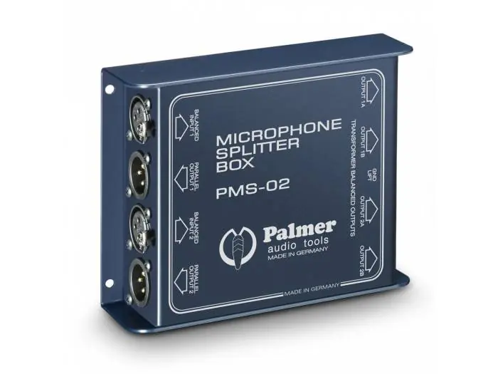 Precio De Fábrica Palmer MS 02 - Splitter de Micro de 2 Canales