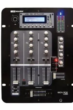 Descuento MARK SION 302 USB Mezclador DJ con reproductor. 3 canales.