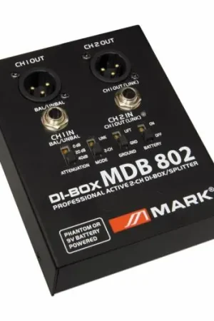 MARK MDB 802 Caja de inyección activa de 2 canales. Económico