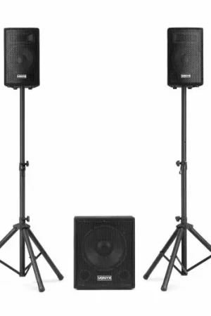 Vonyx VX0812BT 2.1 Pack de altavoces activos con subwoofer de 12" satélites de 8" y bluetooth Precio Económico