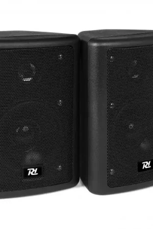 Power Dynamic ODS40B Conjunto de altavoces stereo, 2-vias, 75W max, Negro - Pareja 100015 Precio De Fábrica