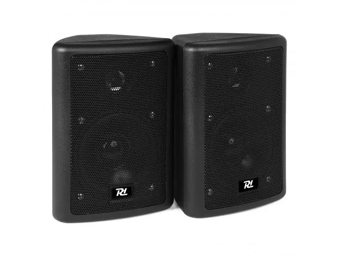 Power Dynamic ODS40B Conjunto de altavoces stereo, 2-vias, 75W max, Negro - Pareja 100015 Precio De Fábrica